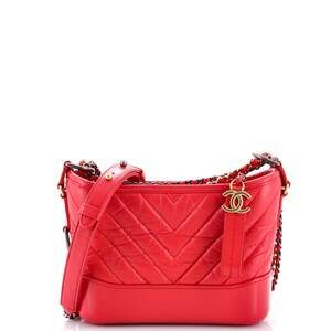Chanel Gabrielle Hobo Chevron Aged #218133C26B